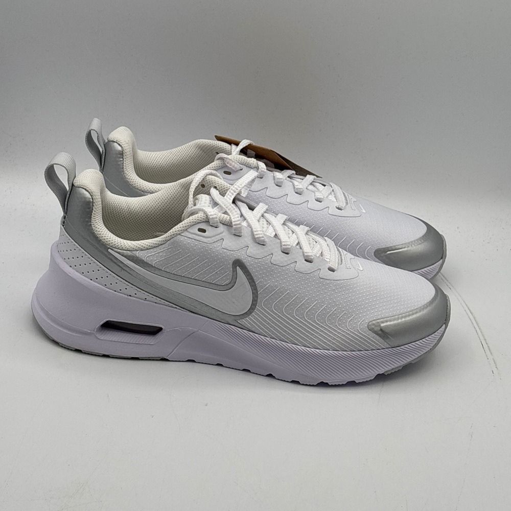 Nike Air Max Nuaxis Shoes Women Size 9 White Pure Platinum Running HF1233 101